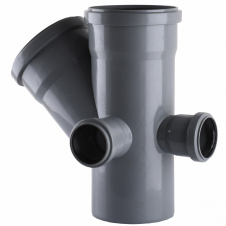 Крестовина VSplast 2пл перех 110х110х45°+2(50х90°) (отвод справа и сзади)