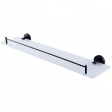 Полка Globus Lux BS8427 черная матовая, матовое стекло SUS304