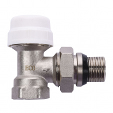 Кран радиаторный угловой ECO Technology ECO5017 (ECO5027) 1/2 ″под термоголовку с уплотнителем