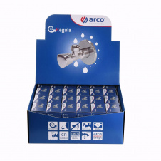 Набор Краны вентильные угловые ARCO 1/2″х1/2″ ZENIT REGULA Z0912 30шт. VTQ005