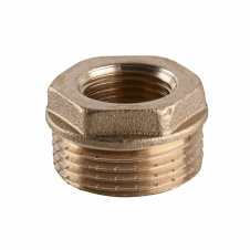 Футорка латунная 1″НР х 1/2″ВР штампованная А0704-1А
