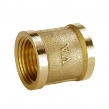 Муфта латунная 1/2″ВР х 1/2″ВР штампованная А0305А