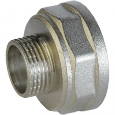 Переходник никельванный 1 1/4″ВР х 1/2″НР штампованный А0620А(нк)