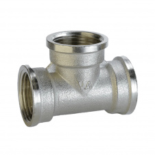 Тройник никелированный 3/4″ВР х 3/4″ВРх 3/4″ВР штампованный А0219-1А(нк)