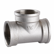 Тройник никелированный 1 1/2″ВР х 1 1/2″ВР х 1 1/2″ВР литейный A0207-1А(нк)