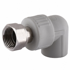 Угол с накидной гайкой Vsplast PPR ф20х1/2″ ** 2019
