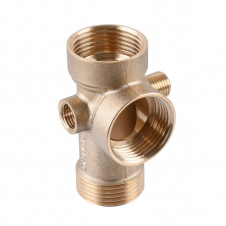 Гребёнка 5-ти ходовая 80мм (пятерник) OPTIMA с выходами 1/4″вр 1/4″нр на одной оси (DS 005 C)