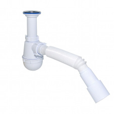 Сифон Waterstal А-40029 для мойки 1 1/2″ с гофрой