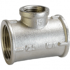 Тройник редукционный никельванный 1″ВР х 1/2″ВР х 1″ВР литейный А0206А(нк) VA