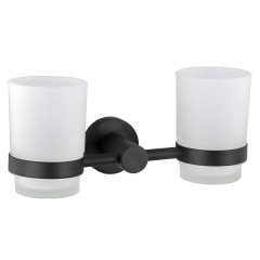 Стакан двойной Globus Lux BS8428 черный матовый SUS304 Київ