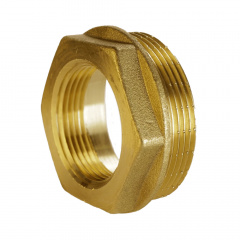 Футорка латунная 1 1/2″НР х 3/4″ВР штампованная А0753А Ірпінь