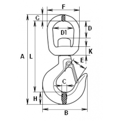 Гaк-вeртлюг (SLR-040) 2.0т Суми