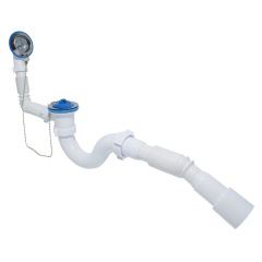Сифон Waterstal А-40089 для ванны с перел. 1 1/2″, с гибкой трубой Херсон