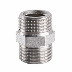 Ниппель никелированный 3/8″НР х 3/8″НР штампованный под прокладку А0530А(нк) Чернігів
