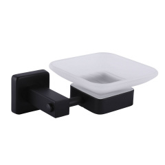 Мыльница одинарная Globus Lux BQ9408 черная матовая SUS304 Луцк