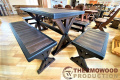 Мебель из массива термодерева с брашировкой от производителя Thermowood Production, комплект Furniture set -46