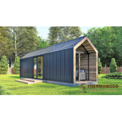 Барнхаус, модульний будинок 11,0х2,9м Barn House 04 від виробника ThermoWood Production Суми