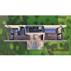 Барнхаус, модульний будинок 11,0х2,9м Barn House 04 від виробника ThermoWood Production Суми
