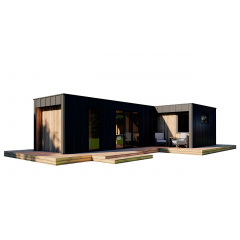 Модульний будинок 11,0х5,0м High Tech House 12 в стилі хай-тек від виробника ThermoWood Production Київ