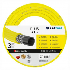 Cellfast Шланг садовый PLUS 1/2, 25м, 3-х слойный, до 25 Бар, -20…+60°C