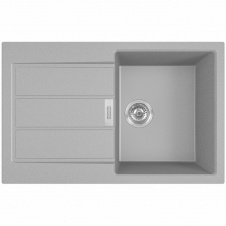 Franke Мойка кухонная Sirius, тектонайт, прямоуг., с крылом, 780х500х200мм, чаша- 1, накладная, 2 S2D 611-78, серый