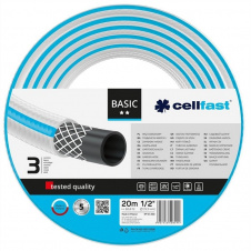 Cellfast Шланг садовый BASIC 1/2, 20м, 3 слоя, до 25 Бар, -20…+60°C