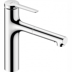 Hansgrohe Смеситель для кухни Zesis M33, дл.излива - 231мм, вытяжной, 1 рычаг, KM160, хром Мукачево