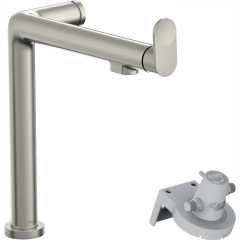 Hansgrohe Смеситель для кухни Hansgrohe Aqittura M91, дл.излива - 285мм, поворотный, 1 рычаг, FilterSystem 240, под сталь Вознесенськ
