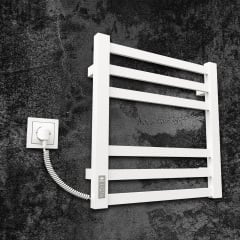 Полотенцесушитель KOSSER Герда 500х500 EL тайм. белый Гайсин
