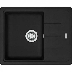 Franke Мойка кухонная Basis, фрагранит, прямоуг., с крылом, 620х500х200мм, чаша- 1, накладная, BFG 611-62, черный матовый Кропивницький