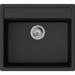 Hansgrohe Мойка кухонная S52, гранит, прямоуг., без крыла, 550х490х190мм, чаша- 1, встраиваемая, S520-F510, черный графит Біла Церква