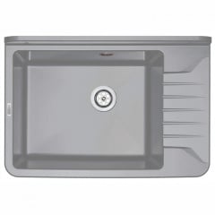 Deante Мийка кухонна Garden, полістирол, прямокут., без крила, 505х350х252мм, чаша - 1, до стіни, сірий Черновцы