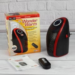Портативный обогреватель керамический в розетку Wonder Warm 400 Вт с пультом управления Первомайск
