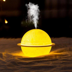 Нічник Humidifier 4479 Сатурн зволожувач повітря з підсвічуванням 2.5W 200 мл 5V Білий Виноградів