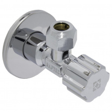 Кран угловой с керамическим запорным элементом Raftec PN10 НН 1/2x3/4