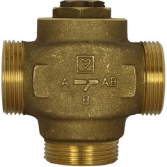 Трехходовой клапан Herz 1 для обратной линии котла (61С) 1776603 (11/4 резьба на корпусе) Лозовая