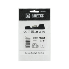Кран шаровый Raftec BLACK PN20 НВ 3/4 бабочка Киев