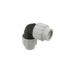 Колено зажимное ПНД COS 25мм Дніпро