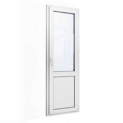 Двери межкомнатные металлопластиковые 850х2050 мм монтажная ширина 70 мм профиль WDS Ekipazh Ultra 70 Белые Киев
