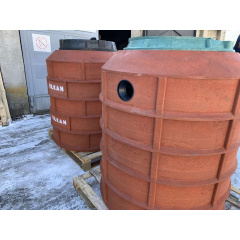 Полимерный колодец дренажный VULKAN DN 1000 2 м водосборный колодец пластиковый, ревизионный для канализации Херсон