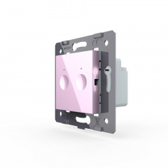 Механизм сенсорный проходной выключатель Sense 2 сенсора розовый Livolo (782000417) Херсон