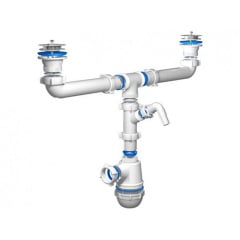 Сифон двойной для мойки Ani Plast А 35 00 Київ