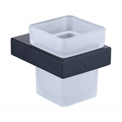 Стакан настенный VENTA матовое стекло V130B черный Херсон