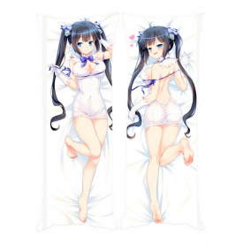 Подушка обнимашка Bioworld Дакимакура Гестия В подземелье я пойду... / Может, я встречу тебя в подземелье? v3 150х50см (18227)