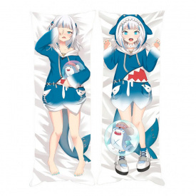 Подушка Обіймашка Bioworld Дакімакура Гавр Гура Віртуальний перегляд v4 150х50см (18345)