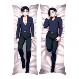 Подушка обіймашка Bioworld Дакімакура Леві Акерман Атака Титанов v5 150х50см (18165)