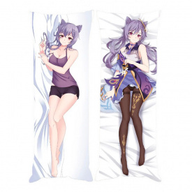 Подушка обнимашка Bioworld Дакимакура Кэ Цин Genshin Impact v3 150х50см (17969)