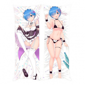 Подушка обіймашка Bioworld Дакімакура Рем Життя в альтернативному світі з нуля v3 150х50см (18660)