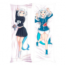 Подушка Обіймашка Bioworld Дакімакура Гавр Гура Віртуальний перегляд v2 150х50см (18285)