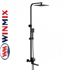 Душова колона Winmix KUB-007-J BLACK із змішувачем з нерж. сталі SUS304